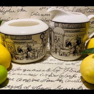 Vintage 1990s Epoch Le Restaurant Creamer & Sugar Bowl by Noritake